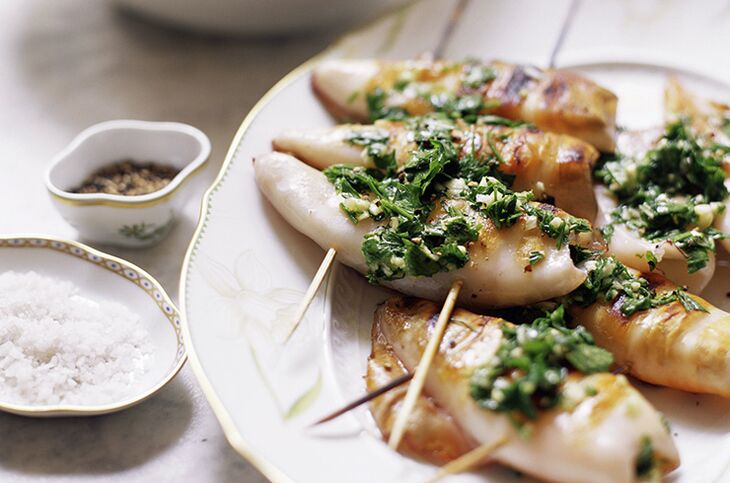 Stuffed squid