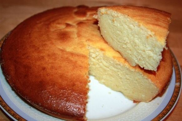 Casserole with cottage cheese