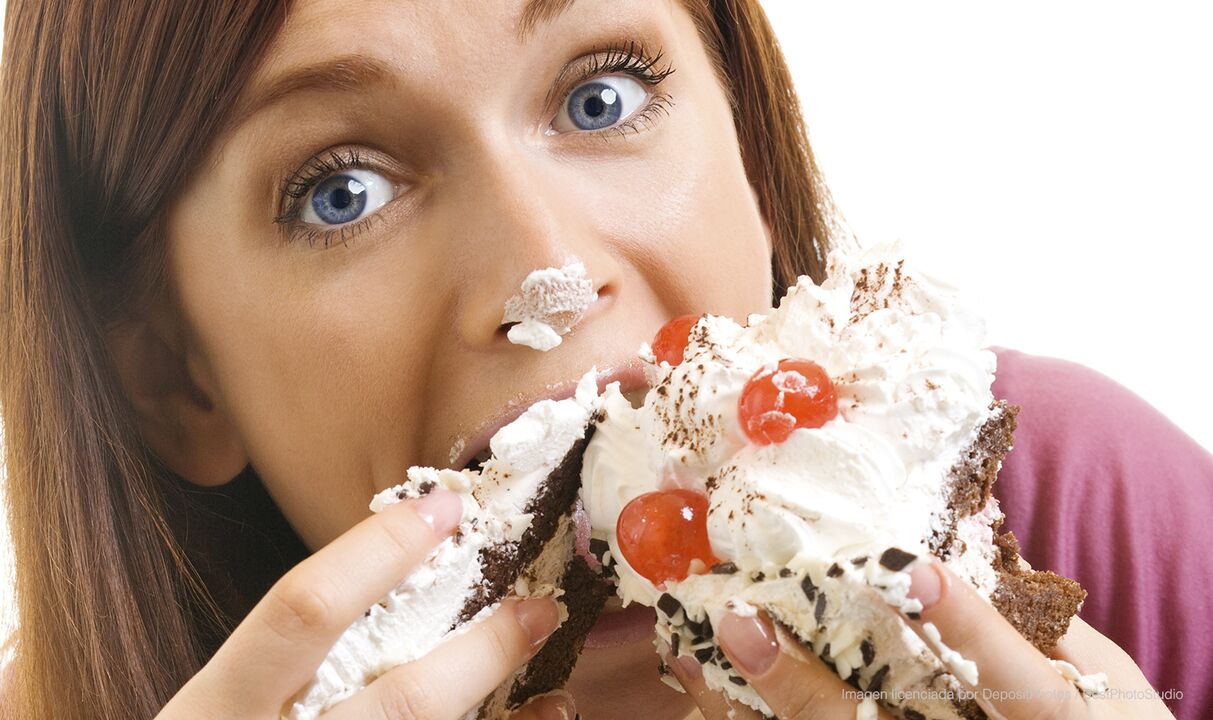 the girl eats the cake and gets better how to lose weight